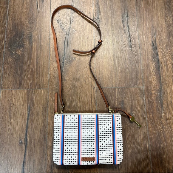 Fossil 3 compartment crossbody/clutch (detachable strap) - Picture 1 of 6